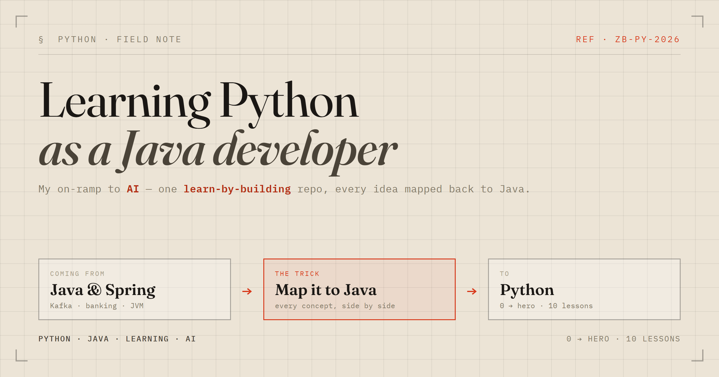 Learning Python as a Java Dev: My On-Ramp to AI