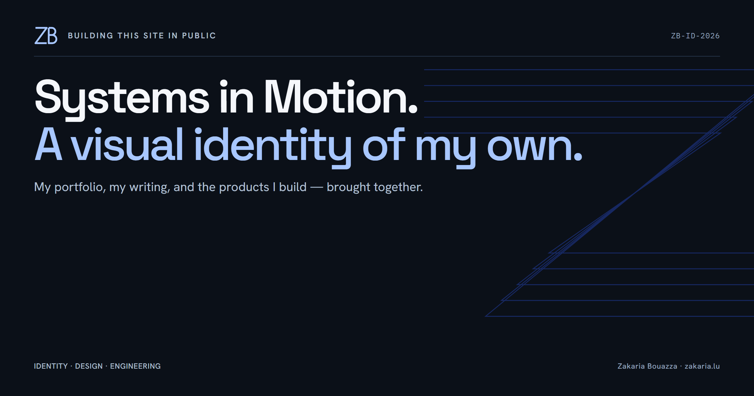 Systems in Motion: a visual identity of my own